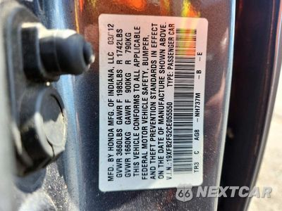 Zdjęcie 12 z 12 samochodu: 2012 HONDA CIVIC LX VIN:19XFB2F52CE055550 - miniatura