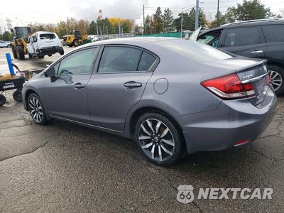 Drugie zdjęcie samochodu z przodu: 2015 HONDA CIVIC EXL VIN:19XFB2F96FE011123 - miniatura