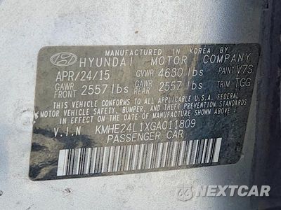 Zdjęcie 12 z 12 samochodu: 2016 HYUNDAI SONATA HYBRID SE VIN:KMHE24L1XGA011809 - miniatura