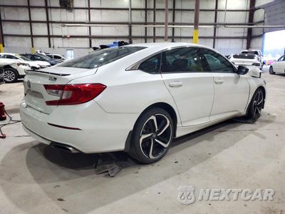Trzecie zdjęcie samochodu z tyłu: 2021 HONDA ACCORD SPORT VIN:1HGCV1F34MA109777 - miniatura