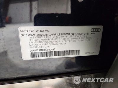Zdjęcie 13 z 13 samochodu: 2015 AUDI A8 L QUATTRO VIN:WAU32AFD6FN040437 - miniatura
