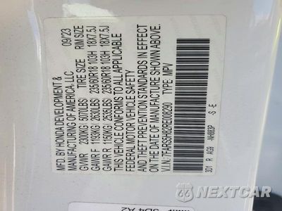 Zdjęcie 12 z 12 samochodu: 2024 HONDA CR-V SPORT-L VIN:7FARS5H82RE008290 - miniatura