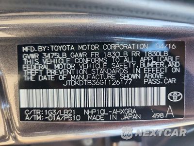 Zdjęcie 12 z 12 samochodu: 2016 TOYOTA PRIUS C FOUR VIN:JTDKDTB36G1126177 - miniatura