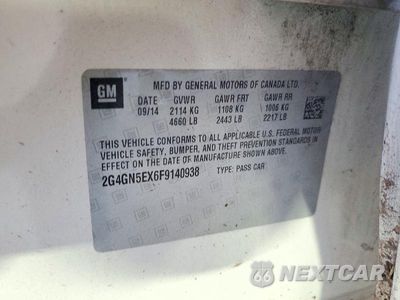 Zdjęcie 12 z 12 samochodu: 2015 BUICK REGAL PREMIUM VIN:2G4GN5EX6F9140938 - miniatura