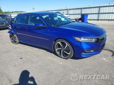 Czwarte zdjęcie samochodu z boku: 2018 HONDA ACCORD SPORT VIN:1HGCV1F37JA137651 - miniatura