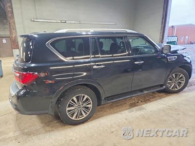 Trzecie zdjęcie samochodu z tyłu: 2021 INFINITI QX80 LUXE VIN:JN8AZ2AE0M9271260 - miniatura