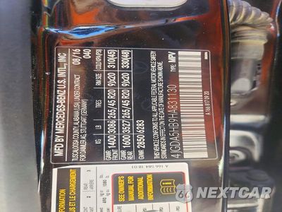 Zdjęcie 13 z 13 samochodu: 2017 MERCEDES-BENZ GLE 350 4MATIC VIN:4JGDA5HB9HA831130 - miniatura