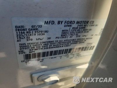 Zdjęcie 13 z 13 samochodu: 2022 FORD MUSTANG MACH-E PREMIUM VIN:3FMTK3SS8NMA41967 - miniatura