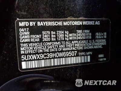 Zdjęcie 13 z 13 samochodu: 2017 BMW X3 XDRIVE28I VIN:5UXWX9C39H0W69507 - miniatura