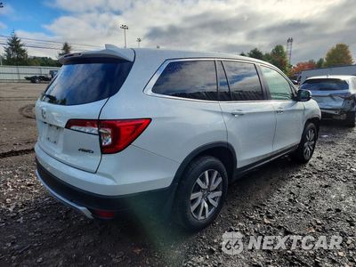 Trzecie zdjęcie samochodu z tyłu: 2020 HONDA PILOT EX VIN:5FNYF6H32LB011316 - miniatura