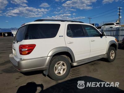 Trzecie zdjęcie samochodu z tyłu: 2001 TOYOTA SEQUOIA SR5 VIN:5TDZT34A71S057040 - miniatura