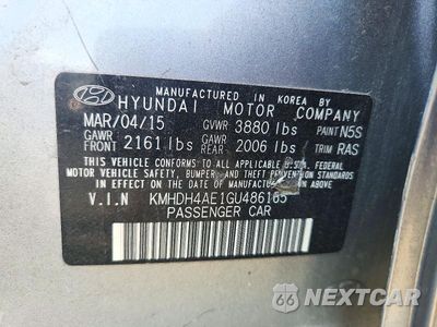 Zdjęcie 12 z 12 samochodu: 2016 HYUNDAI ELANTRA SE VIN:KMHDH4AE1GU486165 - miniatura