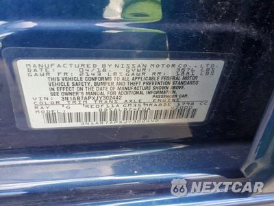 Zdjęcie 13 z 13 samochodu: 2018 NISSAN SENTRA SV VIN:3N1AB7APXJY302442 - miniatura