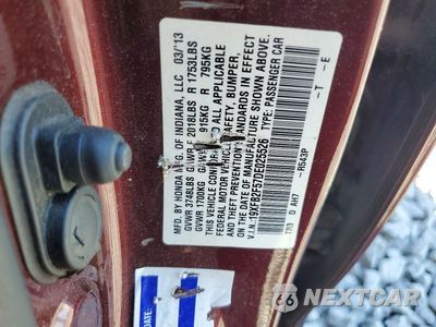 Zdjęcie 13 z 13 samochodu: 2013 HONDA CIVIC LX VIN:19XFB2F57DE025526 - miniatura