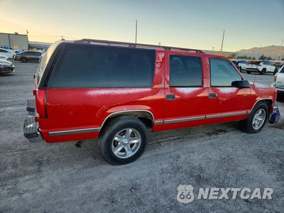 Trzecie zdjęcie samochodu z tyłu: 1998 GMC SUBURBAN C1500 VIN:3GKEC16R7WG502022 - miniatura