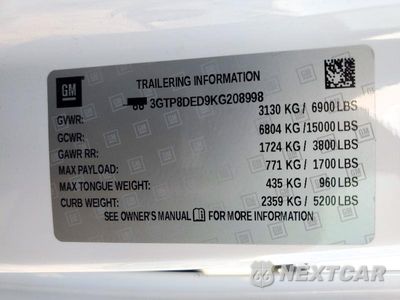 Zdjęcie 13 z 13 samochodu: 2019 GMC SIERRA C1500 SLT VIN:3GTP8DED9KG208998 - miniatura