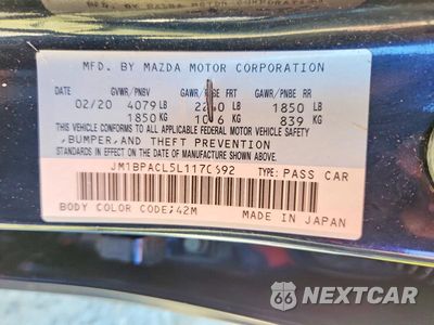Zdjęcie 12 z 12 samochodu: 2020 MAZDA 3 SELECT VIN:JM1BPACL5L1170692 - miniatura