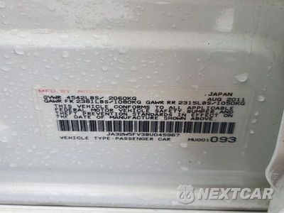 Zdjęcie 13 z 13 samochodu: 2011 MITSUBISHI LANCER EVOLUTION MR VIN:JA32W5FV3BU045967 - miniatura