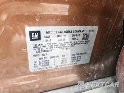 Zdjęcie 13 z 13 samochodu: 2016 BUICK ENCORE CONVENIENCE VIN:KL4CJFSB7GB552017 - miniatura