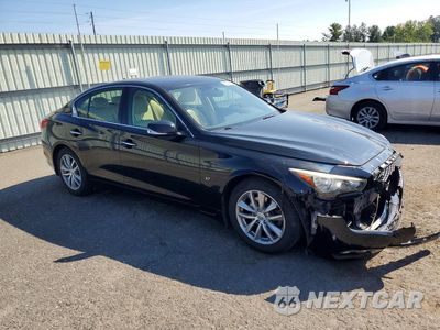 Czwarte zdjęcie samochodu z boku: 2015 INFINITI Q50 PREMIUM VIN:JN1BV7AR2FM403448 - miniatura