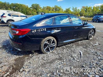 Trzecie zdjęcie samochodu z tyłu: 2019 HONDA ACCORD SPORT VIN:1HGCV1F37KA040998 - miniatura
