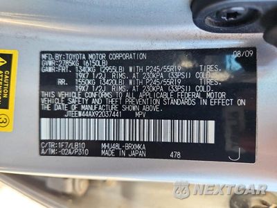 Zdjęcie 13 z 13 samochodu: 2009 TOYOTA HIGHLANDER HYBRID LIMITED VIN:JTEEW44AX92037441 - miniatura