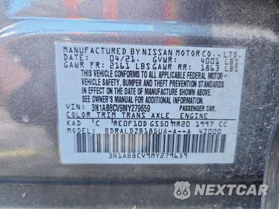 Zdjęcie 12 z 12 samochodu: 2021 NISSAN SENTRA SV VIN:3N1AB8CV9MY279659 - miniatura
