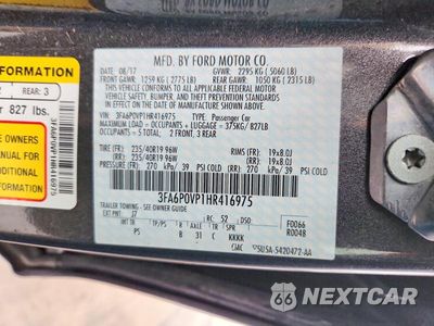 Zdjęcie 12 z 12 samochodu: 2017 FORD FUSION SPORT VIN:3FA6P0VP1HR416975 - miniatura