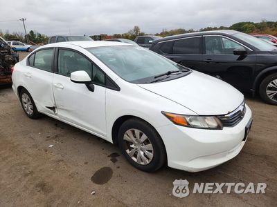Czwarte zdjęcie samochodu z boku: 2012 HONDA CIVIC LX VIN:2HGFB2F57CH317715 - miniatura