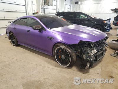Czwarte zdjęcie samochodu z boku: 2019 MERCEDES-BENZ AMG GT 63 S VIN:WDD7X8KB4KA002716 - miniatura
