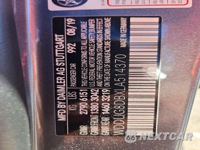 Zdjęcie 12 z 12 samochodu: 2020 MERCEDES-BENZ S 560 VIN:WDDUG8DBXLA514370 - miniatura