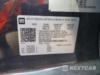 Zdjęcie 12 z 12 samochodu: 2022 GMC SIERRA C1500 DENALI VIN:3GTPHGED5NG688074 - miniatura
