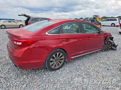 Trzecie zdjęcie samochodu z tyłu: 2017 HYUNDAI SONATA SPORT VIN:5NPE34AF1HH445028 - miniatura