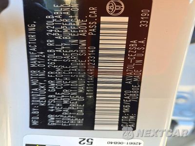 Zdjęcie 12 z 12 samochodu: 2024 TOYOTA CAMRY SE VIN:4T1T11AK4RU233140 - miniatura