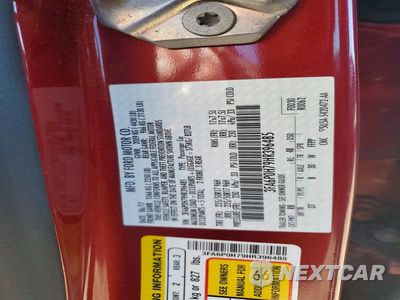 Zdjęcie 12 z 12 samochodu: 2017 FORD FUSION SE VIN:3FA6P0H79HR396485 - miniatura