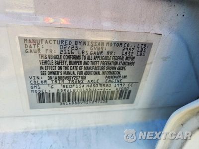 Zdjęcie 12 z 12 samochodu: 2025 NISSAN SENTRA S VIN:3N1AB8BV9SY297108 - miniatura