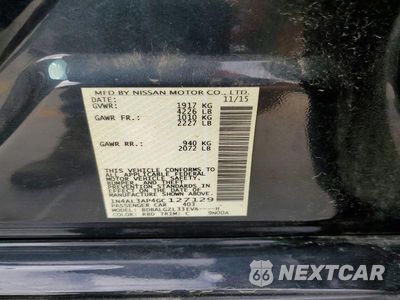 Zdjęcie 12 z 12 samochodu: 2016 NISSAN ALTIMA 2.5 S VIN:1N4AL3AP4GC127129 - miniatura