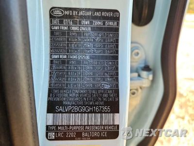 Zdjęcie 13 z 13 samochodu: 2016 LAND ROVER RANGE ROVER EVOQUE SE VIN:SALVP2BG9GH167355 - miniatura