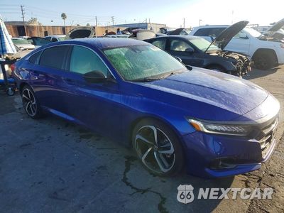 Czwarte zdjęcie samochodu z boku: 2022 HONDA ACCORD SPORT SE VIN:1HGCV1F43NA109523 - miniatura