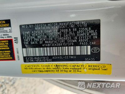 Zdjęcie 12 z 12 samochodu: 2011 TOYOTA CAMRY LE VIN:4T4BF3EK0BR157379 - miniatura