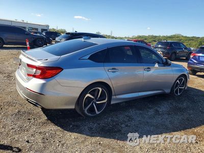 Trzecie zdjęcie samochodu z tyłu: 2018 HONDA ACCORD SPORT VIN:1HGCV2F33JA052084 - miniatura