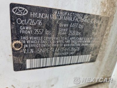 Zdjęcie 13 z 13 samochodu: 2017 HYUNDAI SONATA SPORT VIN:5NPE34AF0HH518678 - miniatura