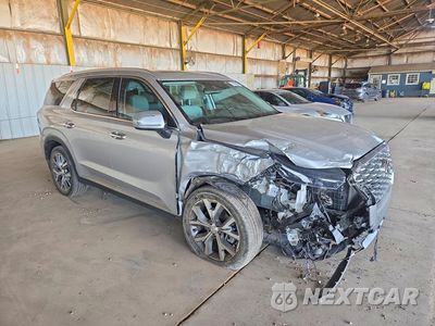 Czwarte zdjęcie samochodu z boku: 2021 HYUNDAI PALISADE SEL VIN:KM8R44HE7MU293103 - miniatura