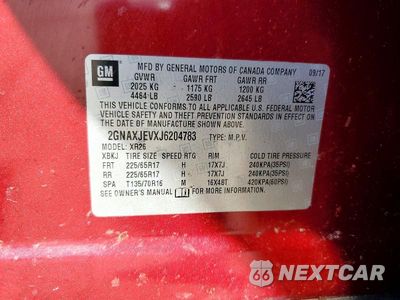 Zdjęcie 13 z 13 samochodu: 2018 CHEVROLET EQUINOX LT VIN:2GNAXJEVXJ6204783 - miniatura