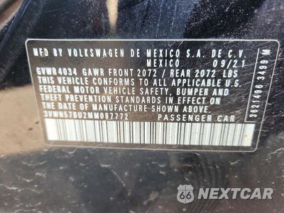 Zdjęcie 12 z 12 samochodu: 2021 VOLKSWAGEN JETTA S VIN:3VWN57BU2MM087772 - miniatura
