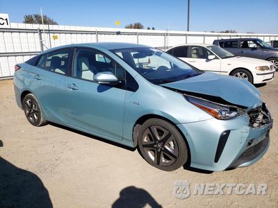 Czwarte zdjęcie samochodu z boku: 2019 TOYOTA PRIUS LIMITED VIN:JTDKARFU3K3091268 - miniatura