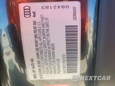 Zdjęcie 12 z 12 samochodu: 2023 AUDI A7 PREMIUM S-LINE VIN:WAUT2BF21PN072721 - miniatura