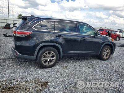 Trzecie zdjęcie samochodu z tyłu: 2015 TOYOTA HIGHLANDER XLE VIN:5TDKKRFH8FS061882 - miniatura