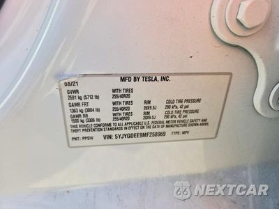 Zdjęcie 12 z 12 samochodu: 2021 TESLA MODEL Y VIN:5YJYGDEE9MF258969 - miniatura