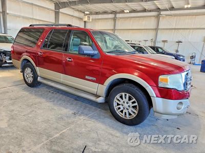 Czwarte zdjęcie samochodu z boku: 2007 FORD EXPEDITION EL EDDIE BAUER VIN:1FMFK18587LA91503 - miniatura